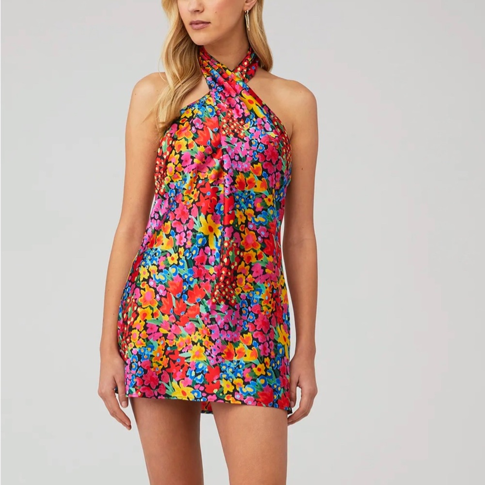 SHOW ME YOUR MUMU- JASMINE HALTER MINI DRESS- S